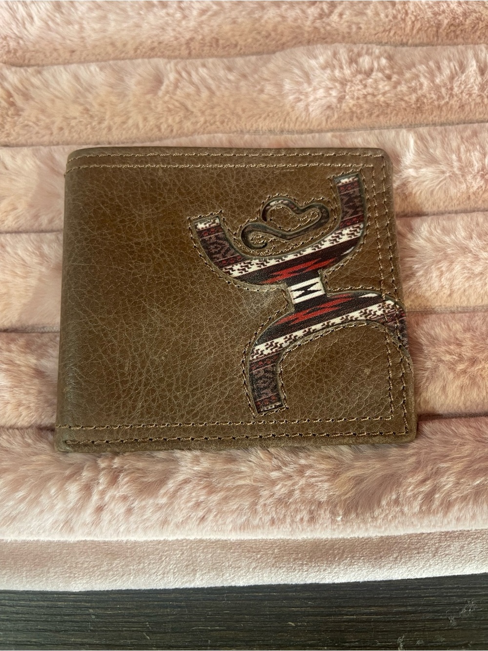 Hooey Brown Leather Bifold Wallet